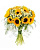 Букет красочный подсолнух+ромашки