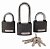 Замок висячий Apecs PD-01-50-Blister (2+1L+5ключей)