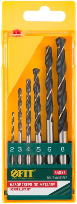 Сверла по металлу HSS 6шт 2-3-4-5-6-8мм 33853