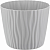 Горшок д/цветов Волна 2л с вкладышем (серый) 