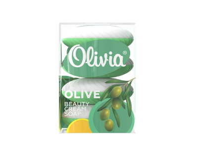 Мыло туалетное 4шт (420гр) "OLIVIA  OLIVE") 