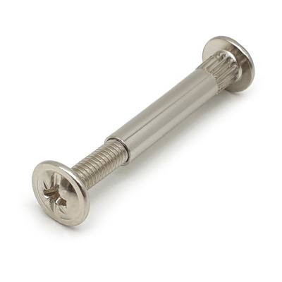 Стяжка межсек.М4 5х30мм мет. никель 4шт