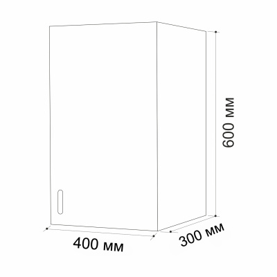 Шкаф для посуды 400 белый