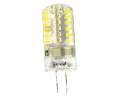 Лампа General  3W 6K G4 220V S силикон