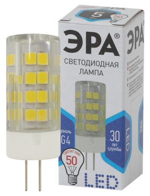 Лампа ЭРА G4 220V 5W 4000