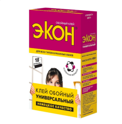 Обойный клей ЭКОН Универс. 450г 1830002