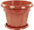 Горшок д/цветов "Гармония" 1,5л (коричневый) м 1574