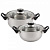 Набор кастр. 4предм. BAKS-SET-4 нерж 2л*2,8л 981054
