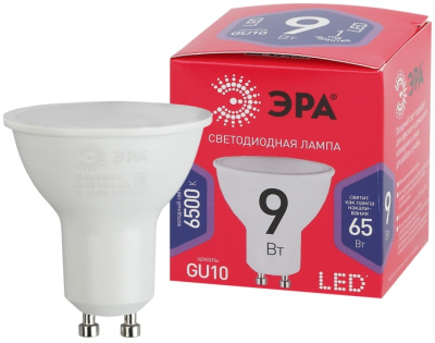 Лампа Эра ЕСО GU10 9W 220V 6500