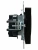 Розетка 1СП б/з мех. 10А черн. BR-R10-10-K02-F Brite