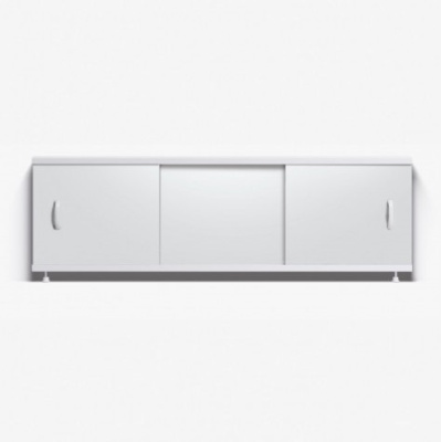 Экран д/ванн ПРЕСТИЖ с алюм. рамой 1,5м белый