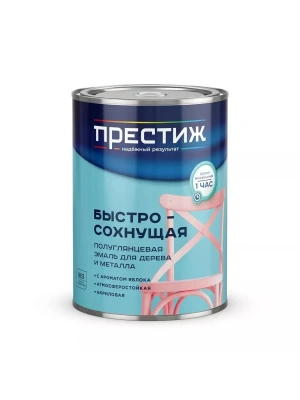 Эмаль акрил черная 0,9кг Престиж полуглянец.