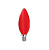Лампа Ecola LED В35 6W E14 Красная