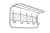 Вешалка Ажур 60см полка б.сереб.ВСПА202БС