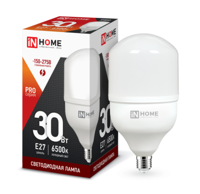 Лампа IN Home 30W 6K Е27/Е40 PRO высокомощ.