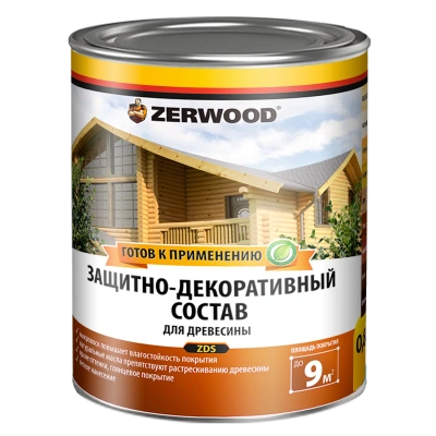 Защитно-Декор. состав (ДУБ) 0,85л "ZERWOOD"алкидный