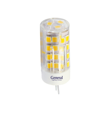 Лампа General  5W 4K G4 220V Р пластик