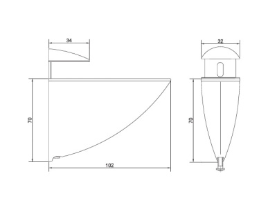 Тукан Гигант 102*70*32 хром