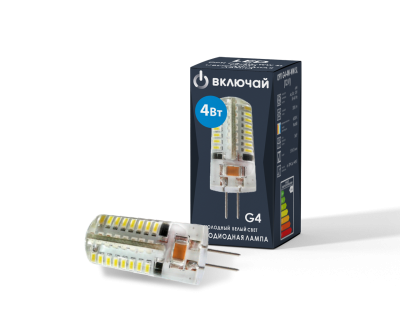 Лампа Включай LED G4 220V 4W 6000K