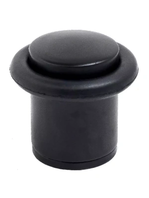 Упор дверной напольный 588-2-35 чёрный мат.