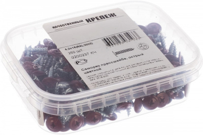 Саморез прессшайба красное вино 4,2х16 острая 250шт