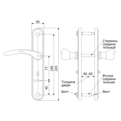 Ручки Гардиан-4131 Вега антик (к1011,3011)