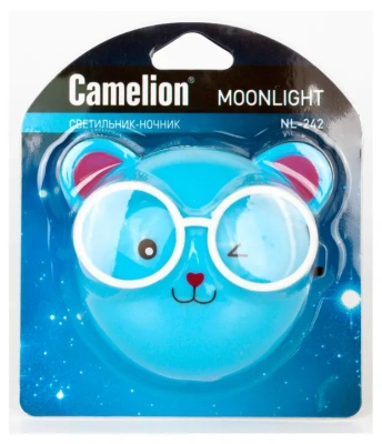 Ночник Camelion NL-242 Медведи очкарики 0,5Вт