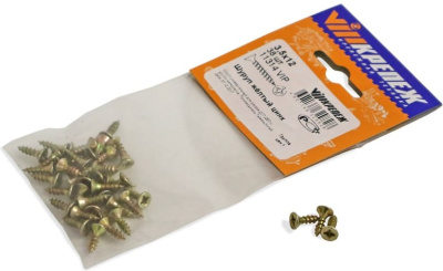 Шуруп желтый цинк 3,5/12  38шт