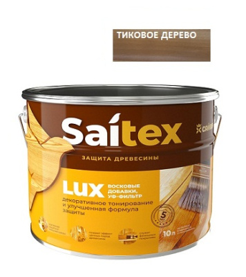 Лак алкидный Saitex LUX Тиков.дерево 3л