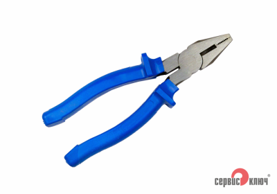 Пассатижи СЕРВИС КЛЮЧ 180мм синие ручки 71180