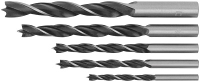 Сверла по дереву 5шт (4-5-6-8-10мм) 36105