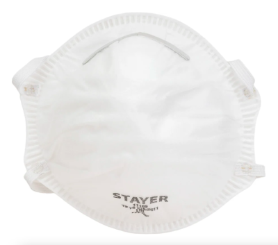 Полумаска STAYER коническая,фильтрующая 1шт 11109-01