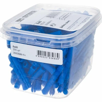 Дюбель п/проп (ежик) 6/40  200шт