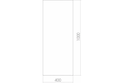 Зеркало MIXLINE прямоугол. 400х1000 