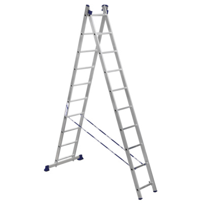 Лестница 2х10 ступеней, 2850см/5050см