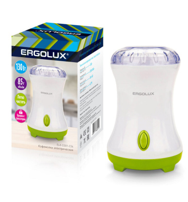 Кофемолка Ergolux ELX-CG01-C34 бел/сал.130Вт