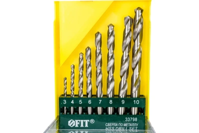 Набор сверл по металлу 8шт (3-10мм) 33798