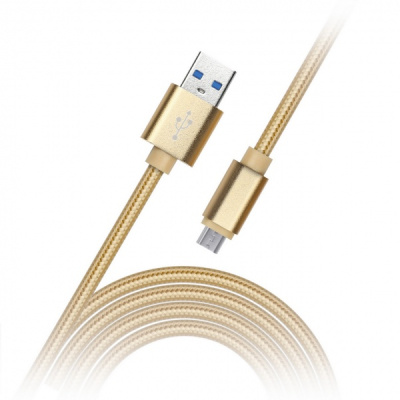 Кабель SB USB-micro нейлон 1м зол.