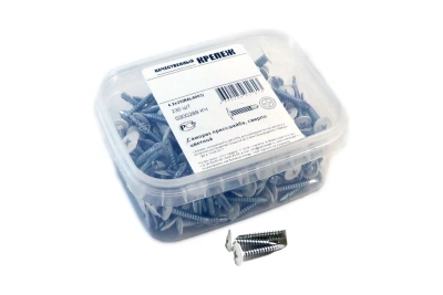 Саморез пресшайба белая 4,2/25 сверло 230шт