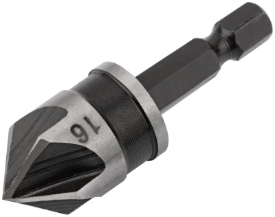 Зенкер конический 16мм, хвостовик под биту 36446