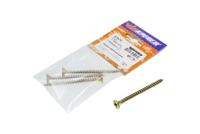 Шуруп желтый цинк 6/70  3шт