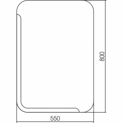 Зеркало MIXLINE "АЛЬКОН" 550х800 (гор/верт крепеж)