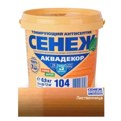 Сенеж Аквадекор Х2- 104 лиственница 0,9кг