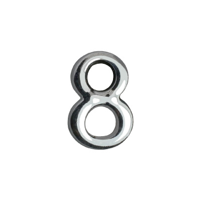 Цифра дверная АЛЛЮР "8"хром