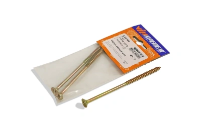 Шуруп желтый цинк 6/120  2шт