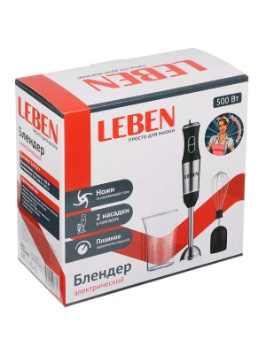 Блендер эл. 500Вт венчик,мерн.ст, 269-017 Leben