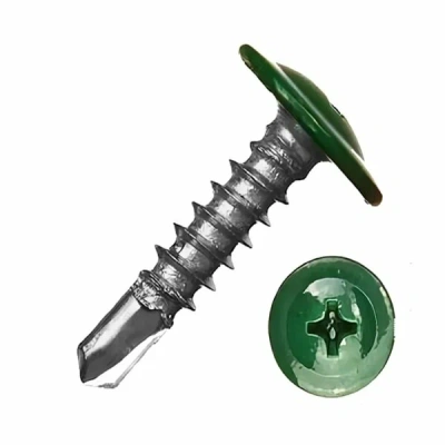 Саморез ПШ сверло 4,2/13 зеленый лист 45шт  20709