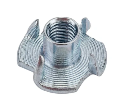 Гайка мебельная забивная М6 цинк 10шт