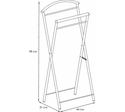 Вешалка костюмная Контур ВНП367Б