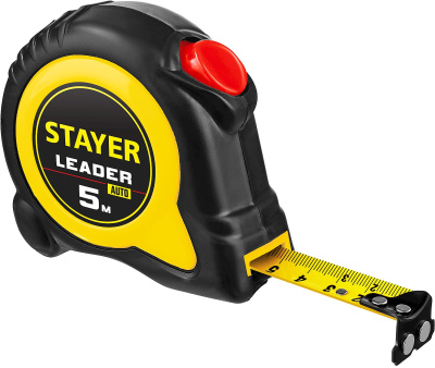 Рулетка STAYER Leader 5мх25мм с автостопом